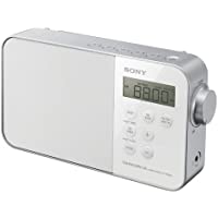 Sony ICF-M780SL - Radio portátil (FM-SW-MW-LW- Pantalla LED)- Blanco